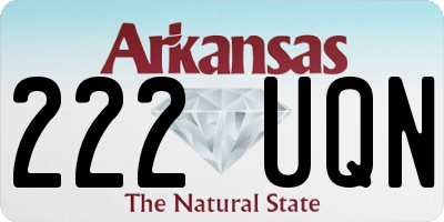 AR license plate 222UQN