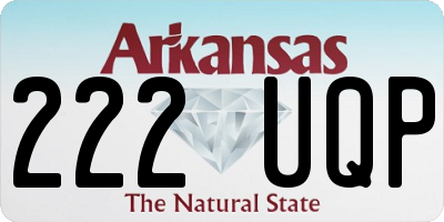 AR license plate 222UQP