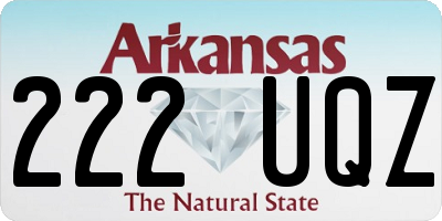 AR license plate 222UQZ