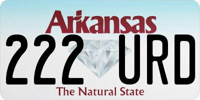AR license plate 222URD