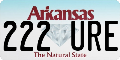 AR license plate 222URE