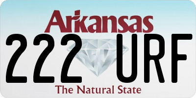 AR license plate 222URF