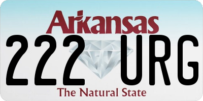 AR license plate 222URG