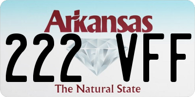 AR license plate 222VFF