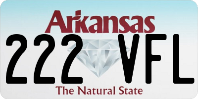 AR license plate 222VFL