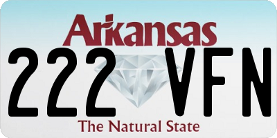 AR license plate 222VFN
