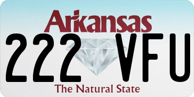AR license plate 222VFU