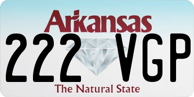 AR license plate 222VGP