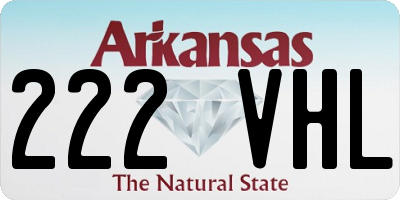AR license plate 222VHL