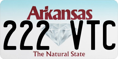 AR license plate 222VTC