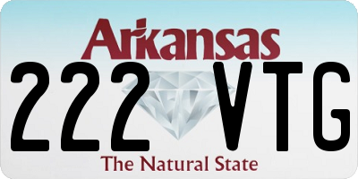 AR license plate 222VTG