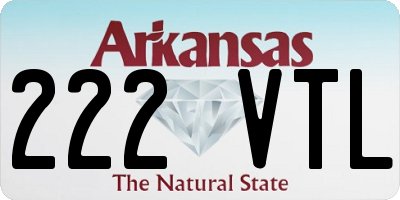 AR license plate 222VTL