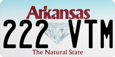AR license plate 222VTM