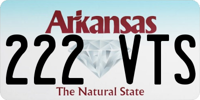 AR license plate 222VTS