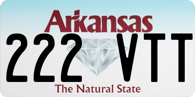 AR license plate 222VTT