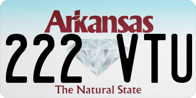 AR license plate 222VTU