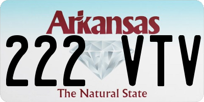 AR license plate 222VTV