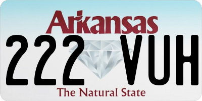 AR license plate 222VUH