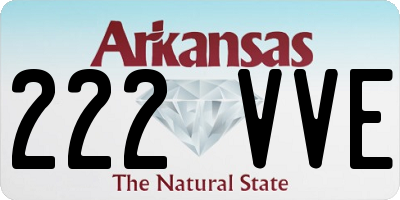 AR license plate 222VVE
