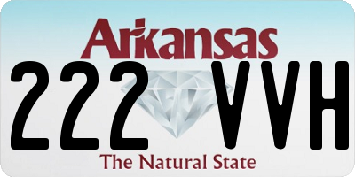 AR license plate 222VVH