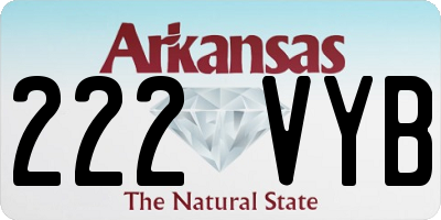 AR license plate 222VYB