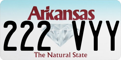 AR license plate 222VYY