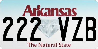 AR license plate 222VZB