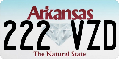 AR license plate 222VZD