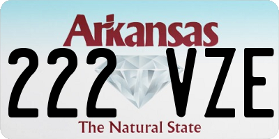 AR license plate 222VZE
