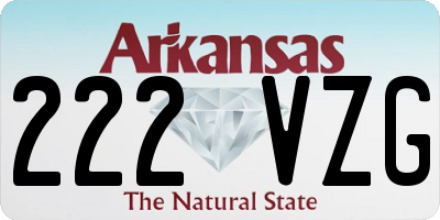 AR license plate 222VZG