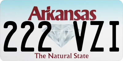 AR license plate 222VZI