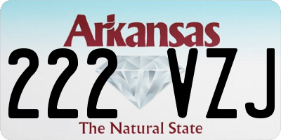 AR license plate 222VZJ