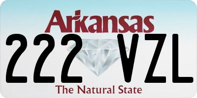 AR license plate 222VZL