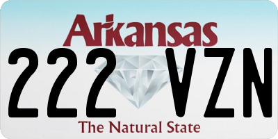 AR license plate 222VZN