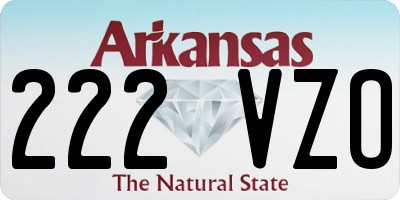 AR license plate 222VZO