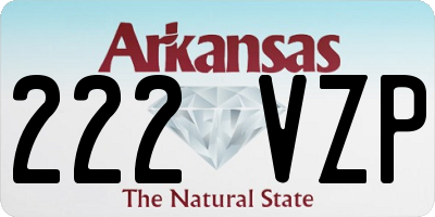 AR license plate 222VZP