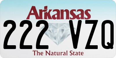 AR license plate 222VZQ