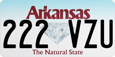 AR license plate 222VZU
