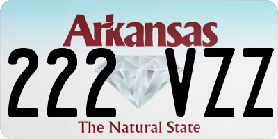 AR license plate 222VZZ