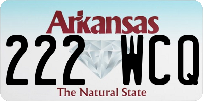 AR license plate 222WCQ
