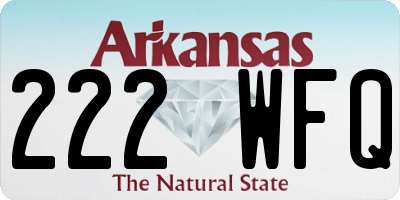 AR license plate 222WFQ