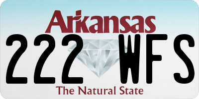 AR license plate 222WFS