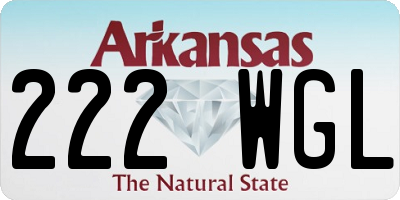 AR license plate 222WGL