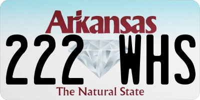 AR license plate 222WHS