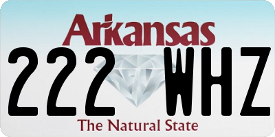 AR license plate 222WHZ