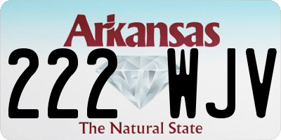 AR license plate 222WJV