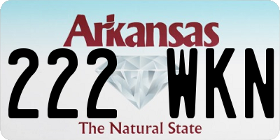 AR license plate 222WKN