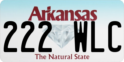 AR license plate 222WLC