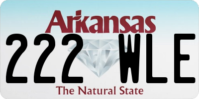 AR license plate 222WLE