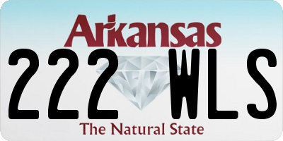AR license plate 222WLS